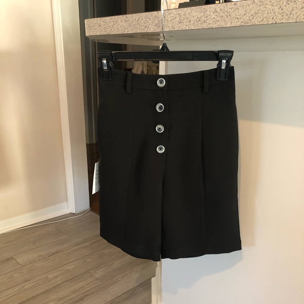 Petite Studio NYC high waisted black shorts